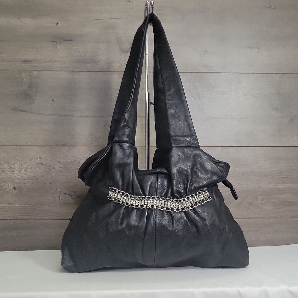Renato Angi Black Leather Women's Bag